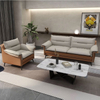 Liyu Modern Living Room Couch Upholstery Three Seats Sofas with Slip Cover Solid Wood Leg Sofa for Office Sofa Set Furnture