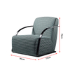 Liyu Italian Style Modern Couch Design Single Seater Living Room Sofa Furniture