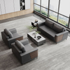 Liyu Ceo Office Room Leather Sofas Recliner Beautiful Luxury Couch Reception Area Meeting Booth Modern Sofa Set Furniture