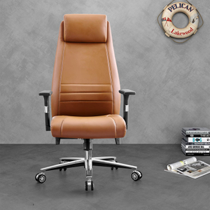 Liyu Cheap Soft Ergonomic Executive Recliner Boss Chairs Luxury PU Leather Office Furniture Manager Chair with Footrest