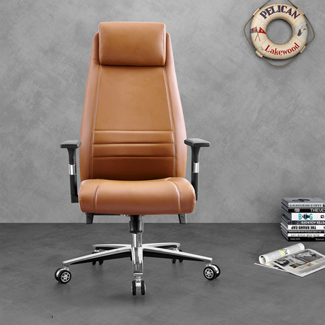 Liyu Cheap Soft Ergonomic Executive Recliner Boss Chairs Luxury PU Leather Office Furniture Manager Chair with Footrest