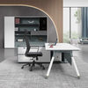 Liyu Furniture High Quality Top Management Executive Table Workstation L Shape Manager Table Space Box Wooden Style Office Desk