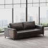 Liyu Ceo Office Room Leather Sofas Recliner Beautiful Luxury Couch Reception Area Meeting Booth Modern Sofa Set Furniture