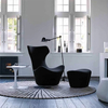 Liyu Furniture Nordic Style Modern Home Furniture Leather Shell Cafe Chair for Living Room Bedroom Sofa Chair