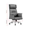 Liyu Office Furniture 360 Rotating Cheap Comfortable High Aluminium Base Executive Boss Office Pu Leather Chair