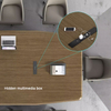 Liyu Modern Style Office U Shaped Switch Socket 20 Person Conference Room Table Meeting Tables And Chairs Set