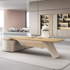 Liyu Modular Luxury Escritorio De Oficina Office Furniture L Shape Design Strong Mobilier Bureau Home Executive Boss Office Desk