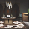 Brand New Modern Luxury Office Desk Office Furniture L Shape Design Solid Wood Boss Office Table Bureau