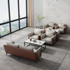 Liyu Sofa Set Single Chair Leather Designer Home Furniture Reception Sectional Couch for Project Visitor Fabric Office Sofas