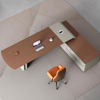 Liyu Modern Design Office L Shaped Boss CEO Director Desk Executive Desk Wooden Office Table