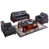 Liyu Office High-end Elegant Modern Three Seating Black Furniture Sofa Set