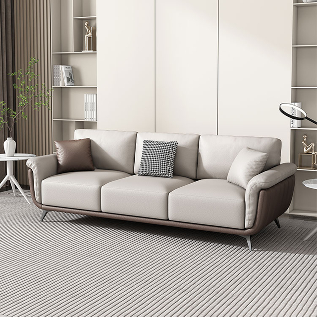 Hot Sell Modern Sectional Sofa Leather 1 And 2 Genuine Leather Office Sofa Set Furniture