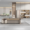 Liyu Furniture L-shaped Computer Computer Table Home Desks CEO President Modern Executive Glass Office Desk
