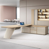 Liyu Modular Luxury Escritorio De Oficina Office Furniture L Shape Design Strong Mobilier Bureau Home Executive Boss Office Desk