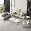 Liyu Waiting RoomVisitor Office Soft Seating Couch Upholstered Legless Sweef Black Sofa Set Furniture