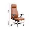Liyu Cheap Soft Ergonomic Executive Recliner Boss Chairs Luxury PU Leather Office Furniture Manager Chair with Footrest