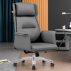 Liyu Office Furniture 360 Rotating Cheap Comfortable High Aluminium Base Executive Boss Office Pu Leather Chair