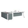 Liyu Furniture High Quality Top Management Executive Table Workstation L Shape Manager Table Space Box Wooden Style Office Desk