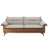 Liyu Modern Living Room Couch Upholstery Three Seats Sofas with Slip Cover Solid Wood Leg Sofa for Office Sofa Set Furnture
