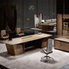 Brand New Modern Luxury Office Desk Office Furniture L Shape Design Solid Wood Boss Office Table Bureau