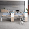 Liyu Economy Simple Design Full Service Classic Home Corner Company Work Staff Melamine MDF Table Office Computer Desk