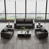 Liyu Ceo Office Room Leather Sofas Recliner Beautiful Luxury Couch Reception Area Meeting Booth Modern Sofa Set Furniture