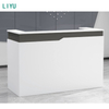 Liyu Modern Design Wood MDF Panel Front Table Reception Desk for Hotels Offices Bars Living Rooms Workshops