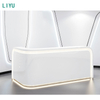 Liyu Wholesale Custom High End Wooden Reception Modern Office Furniture Commercial Front Desks Hotels Supermarkets Hospitals