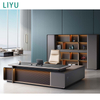 Liyu Modular Custom Furniture Factory Customized High-end Modern Design L-shaped Table Director Manager CEO Boss Desk