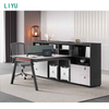 Liyu L Shape Table Multiplayer Modular Modern Work Station Desk Office Furniture Partition