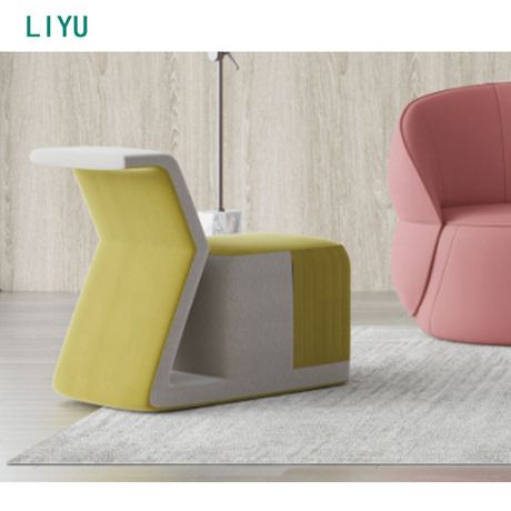 Liyu Minimalist Italian Luxury Synthetic Leather Office Design OEM/ODM Modern Reception Leather Couch Sofa Set