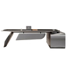 Liyu Modern L-Shape Executive Office Desk for Boss Or CEO Wood Panel Style Stylish Furniture for Executive Workspace