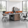 Liyu Modern Office Furniture Partition Workstation Office Table Cubicle Office Desk For 4 People