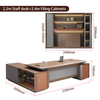 Liyu furniture Guangdong Supplier Manager CEO Boss Modern Large Office table L Shaped Large Executive Office Desk For Sale