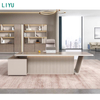Liyu Office Furniture High Tech Executive Desks Boss L Shaped Manager CEO Office Table