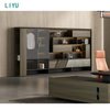Liyu China Supplier Manager CEO Director Boss Office Desk Executive Modern White Office Furniture Office Table And Chair Set