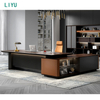 Liyu Furniture Professional Manufacturer Factory Price L Shape Modern Design Commercial Office Executive Office Desk