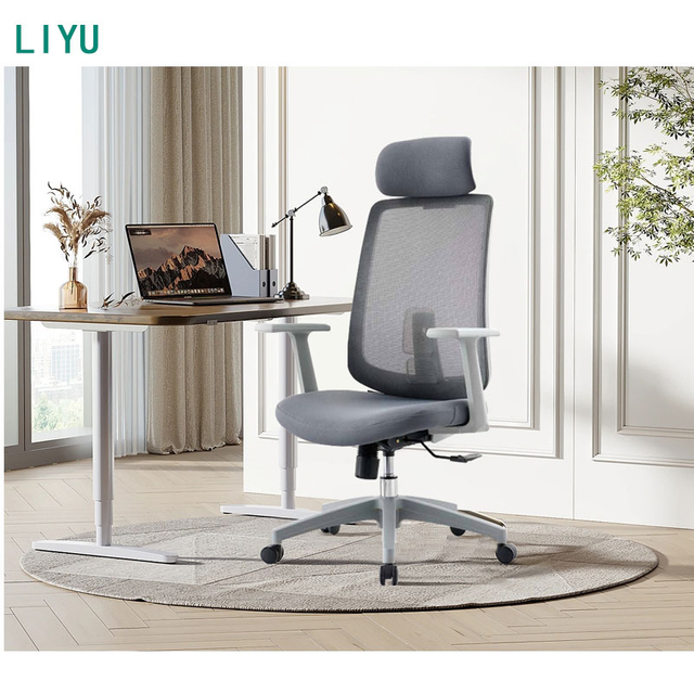 Liyu Free Sample New Modern Design Executive Ergonomic Mesh Chair High Back Office Chair Swivel Reclining Chairs For Manager