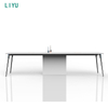 Liyu Hot Sale Luxury Extendable Conference Table Big Meetings Office Meeting Room Furniture