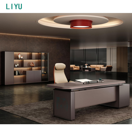 Liyu Wholesale Manager Desk Office Furniture Mdf Ceo Office Desk Furniture Luxury Modern Office Table