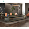 Liyu Customizable Conference Table Fashion Modern Large Conference Long Table Meeting Conference Table 12 People Meeting Desk