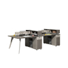 Liyu Modern Open Space Coworking Modular Office Table Work Station Desk Furniture 4 Seater Person Staff Office Workstation