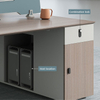 Liyu Home Desk with Standing And Seating for Commercial Wood Furniture Adjustable Cubicle Computer Offices Staff Table