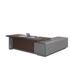 Liyu Cheap executive manager CEO office furniture white modern L shape glass office desk table de bureau