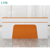 Liyu Modern Design Wood MDF Panel Front Table Reception Desk for Hotels Offices Bars Living Rooms Workshops