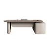 Liyu Modern Large Office Furniture Boss Table And Chair Combination Wooden President And Manager Desk with Simple Design
