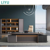 Liyu Modular Office Table Furniture MDF Office Desk Executive Table Wooden Modern L Shaped Executive Desk