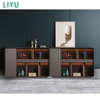Liyu Modern Wood Large Conference Long Table Meeting Conference Desk 12 People Meeting Table