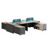 Liyu Furniture Desk Manufacturing Workstation Linear L Shape Seat Double Office Cubicle