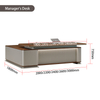 Liyu uxury Office Furniture Bureau De Table Executive CEO Office Desk Curved Office Desks